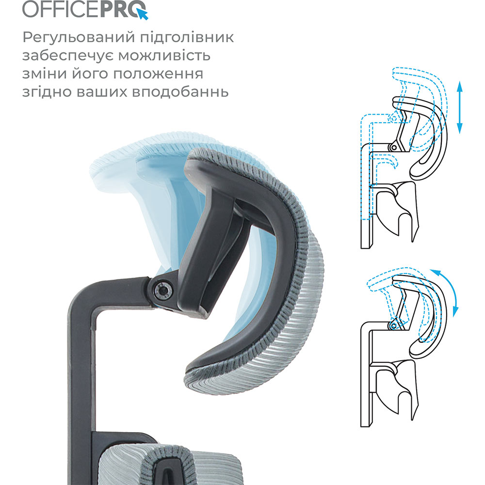 Зображення Крісло OFFICEPRO Elegant Black/Dark Gray (OC660-B-DG-DG)
