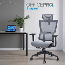 Крісло OFFICEPRO Elegant Black/Dark Gray (OC660-B-DG-DG)