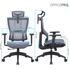Крісло OFFICEPRO Elegant Black/Dark Gray (OC660-B-DG-DG)