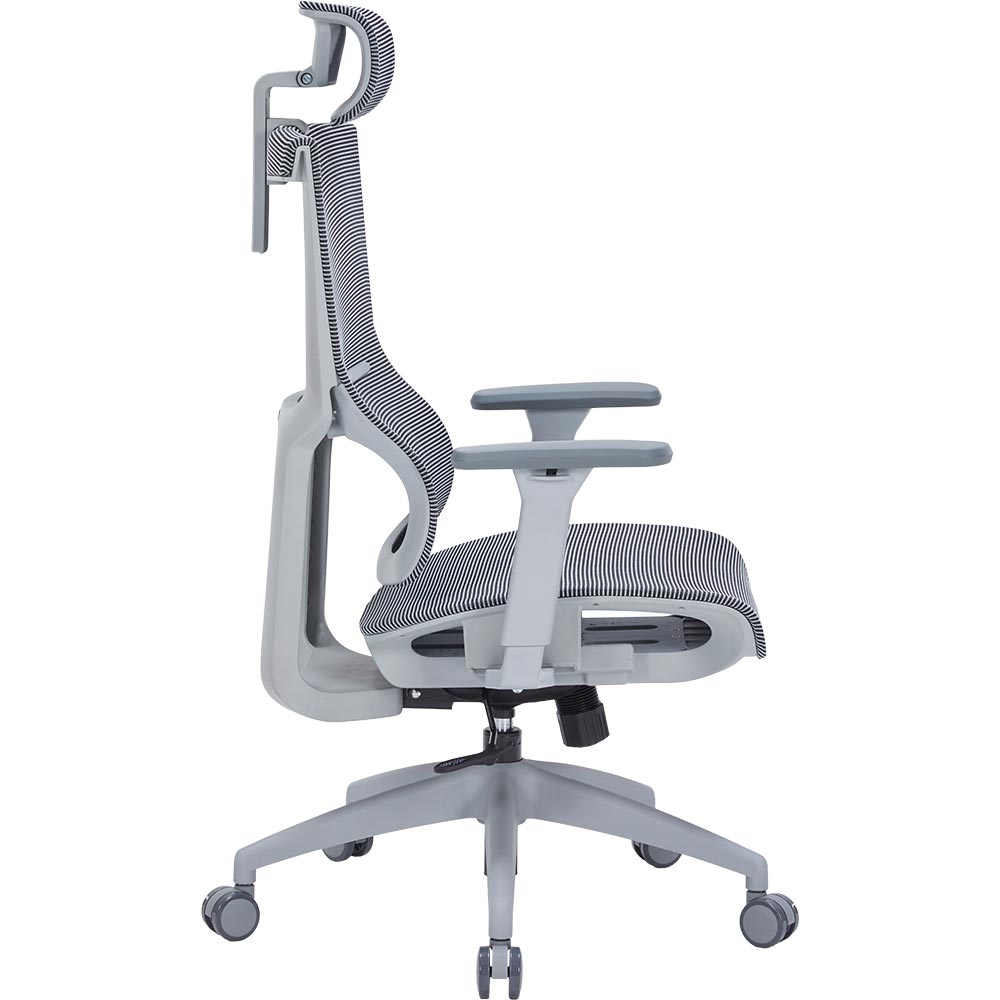Крісло OFFICEPRO Elegant Gray/Dark Gray (OC660-G-DG-DG) Матеріал оббивки сітка поліестер