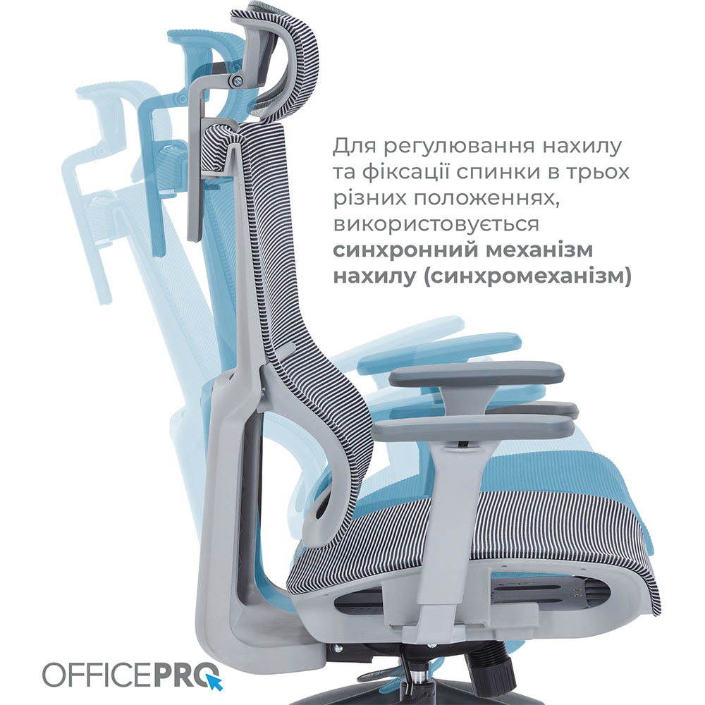 В інтернет магазині Крісло OFFICEPRO Elegant Gray/Dark Gray (OC660-G-DG-DG)