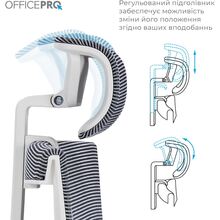 Крісло OFFICEPRO Elegant White/Light Gray (OC660-W-LG-LG)