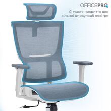 Крісло OFFICEPRO Elegant White/Light Gray (OC660-W-LG-LG)