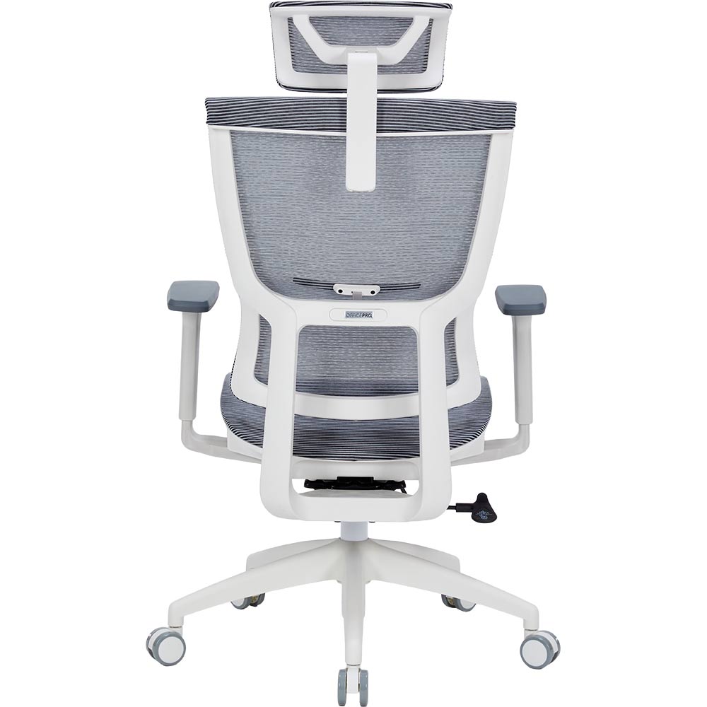 Зовнішній вигляд Крісло OFFICEPRO Elegant White/Light Gray (OC660-W-LG-LG)