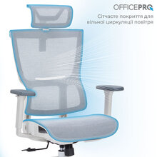Крісло OFFICEPRO Elegant White/Dark Gray (OC660-W-DG-DG)