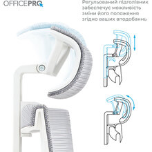 Крісло OFFICEPRO Elegant White/Dark Gray (OC660-W-DG-DG)