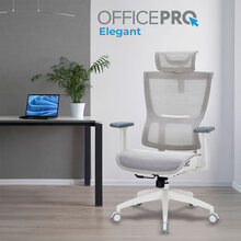 Крісло OFFICEPRO Elegant White/Dark Gray (OC660-W-DG-DG)