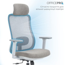 Крісло OFFICEPRO Wave Gray (OC599-G-G-G)