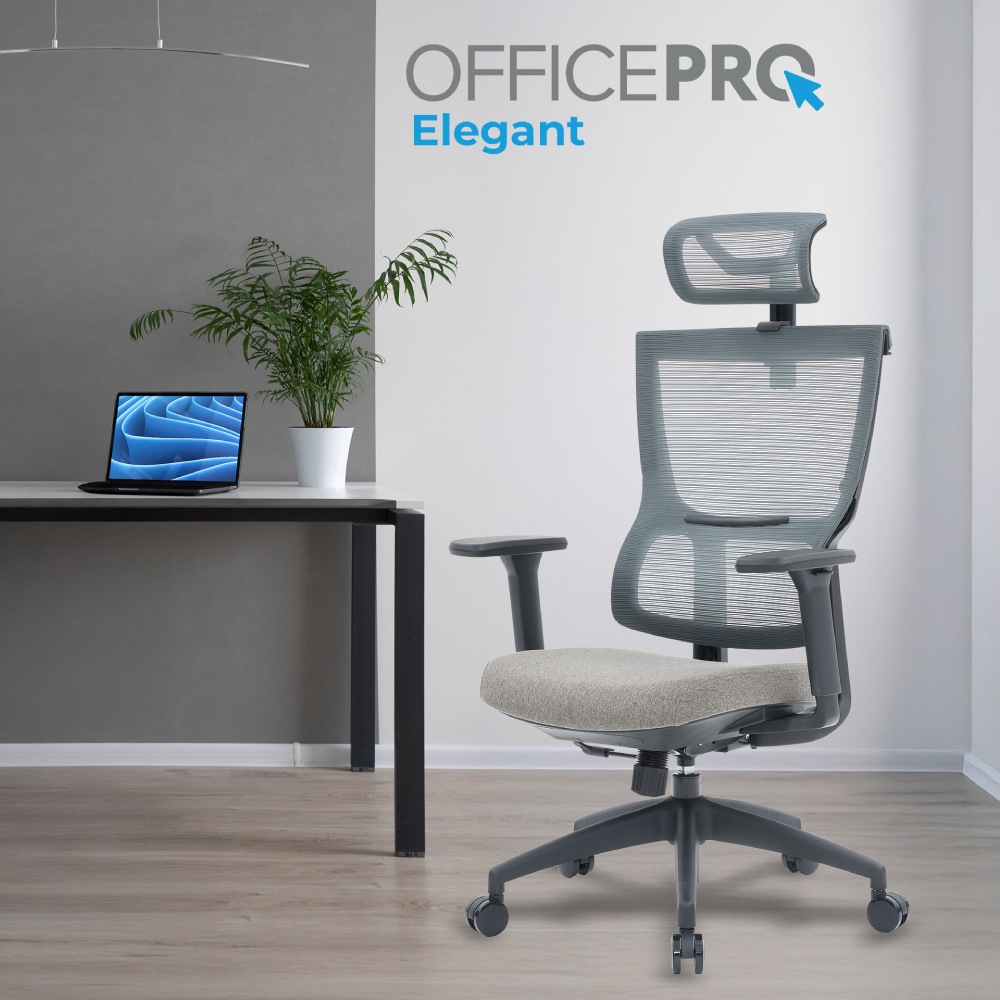Фото 15 Крісло OFFICEPRO Elegant Black/Dark Gray (OC600-B-DG-DG)