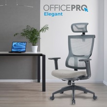 Крісло OFFICEPRO Elegant Black/Dark Gray (OC600-B-DG-DG)