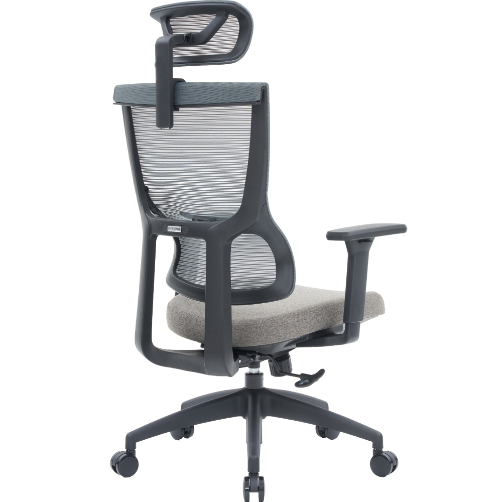 Крісло OFFICEPRO Elegant Black/Dark Gray (OC600-B-DG-DG) Вторинний колір сірий