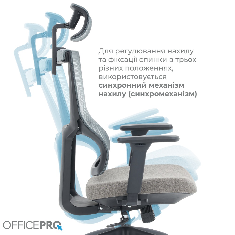 В інтернет магазині Крісло OFFICEPRO Elegant Black/Dark Gray (OC600-B-DG-DG)