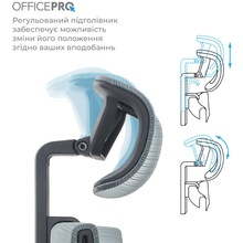 Крісло OFFICEPRO Elegant Black/Dark Gray (OC600-B-DG-DG)