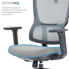 Крісло OFFICEPRO Elegant Black/Dark Gray (OC600-B-DG-DG)
