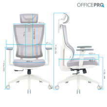 Кресло OFFICEPRO Elegant White/Light Gray (OC600-W-LG-LG)