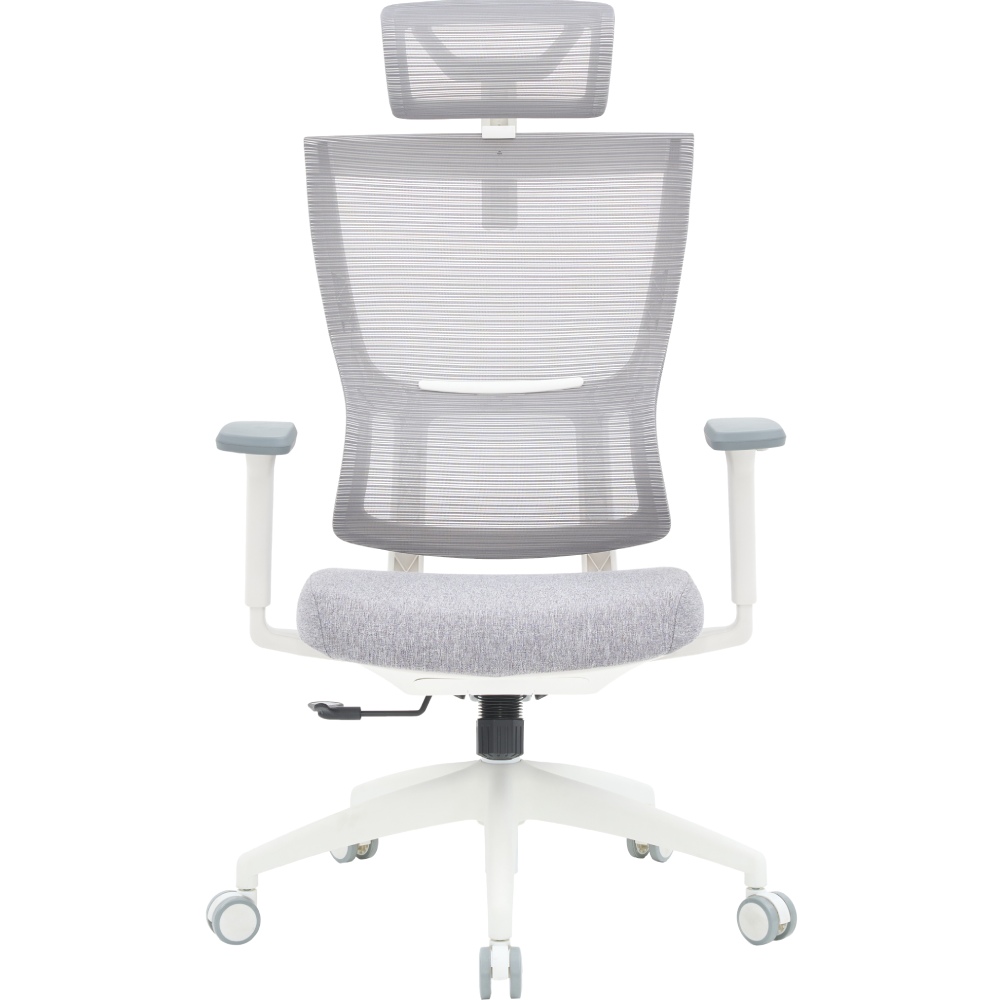 Кресло OFFICEPRO Elegant White/Light Gray (OC600-W-LG-LG)