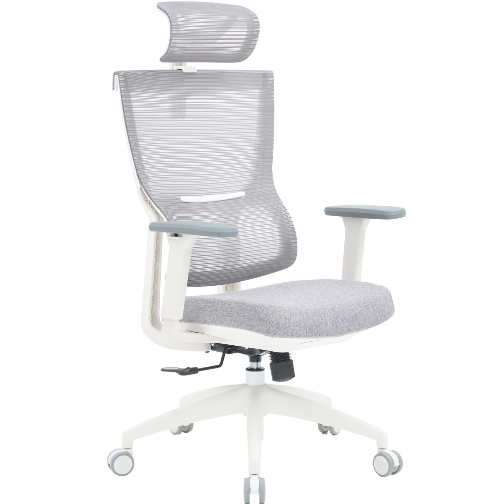 Кресло OFFICEPRO Elegant White/Light Gray (OC600-W-LG-LG) Материал обивки сетка полиэстер