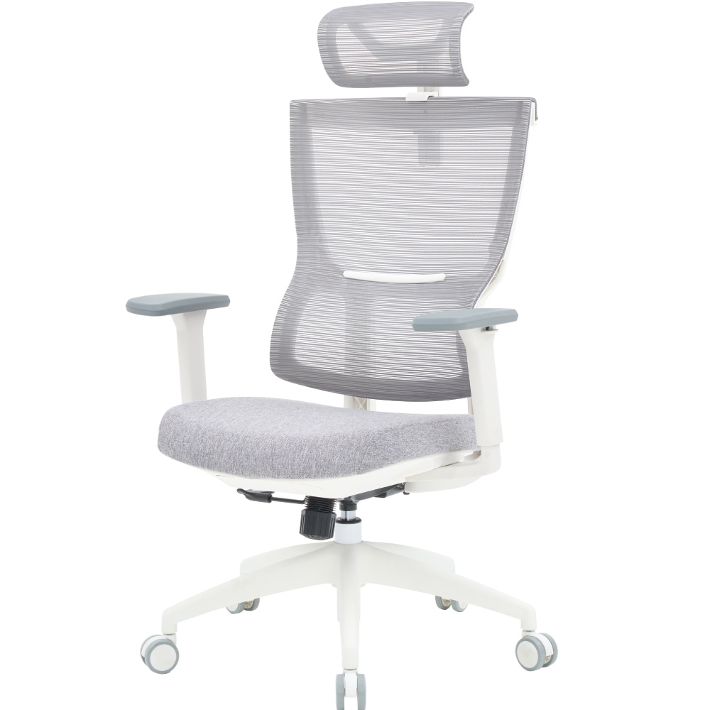 Кресло OFFICEPRO Elegant White/Light Gray (OC600-W-LG-LG) Тип для руководителя