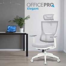Кресло OFFICEPRO Elegant White/Light Gray (OC600-W-LG-LG)