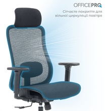 Крісло OFFICEPRO Wave Black (OC670-B-B-B)
