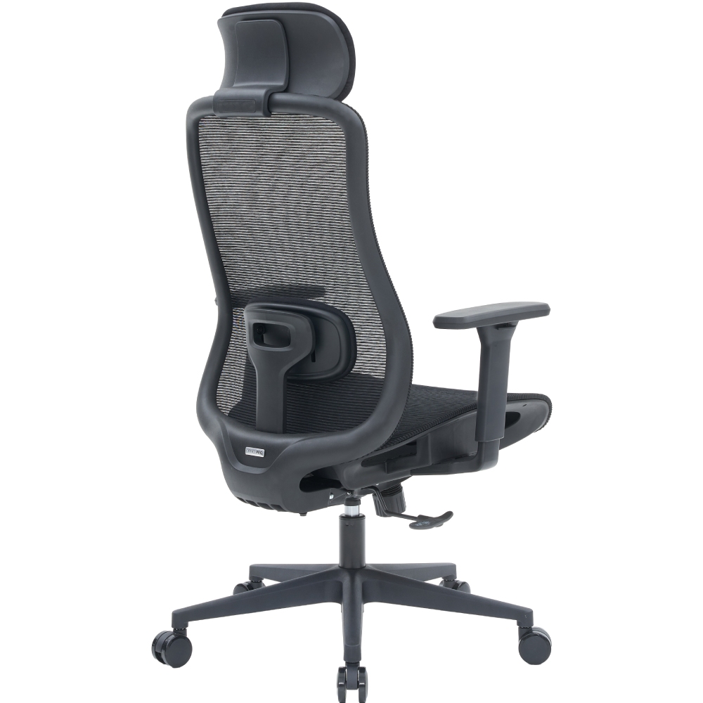 Крісло OFFICEPRO Wave Black (OC670-B-B-B) Основа крісла хрестовина з роликами