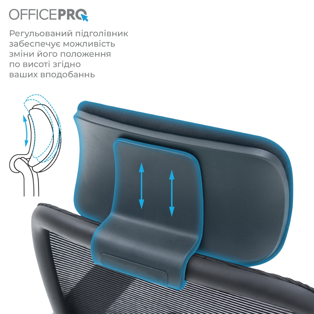 Зображення Крісло OFFICEPRO Wave Black (OC670-B-B-B)