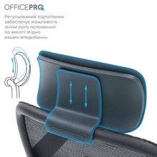 Крісло OFFICEPRO Wave Black (OC670-B-B-B)