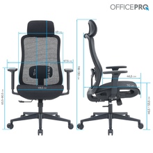 Крісло OFFICEPRO Wave Black (OC670-B-B-B)
