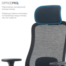 Крісло OFFICEPRO Wave Black (OC670-B-B-B)