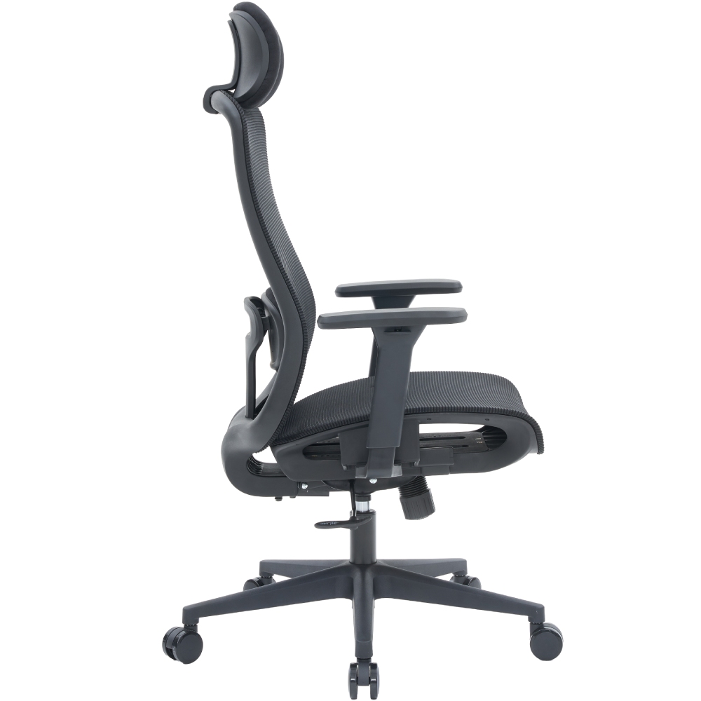 Зовнішній вигляд Крісло OFFICEPRO Wave Black (OC670-B-B-B)