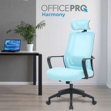 Кресло OFFICEPRO Harmony Black/Blue (OC310-B-BL-BL)