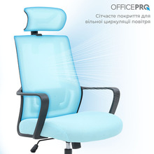 Кресло OFFICEPRO Harmony Black/Blue (OC310-B-BL-BL)