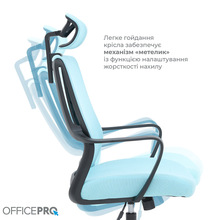 Кресло OFFICEPRO Harmony Black/Blue (OC310-B-BL-BL)