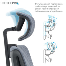 Кресло OFFICEPRO Harmony Black/Gray (OC310-B-G-G)