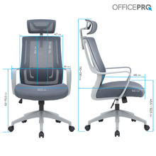 Кресло OFFICEPRO Harmony Gray (OC310-G-G-G)