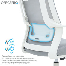Кресло OFFICEPRO Harmony White/Light Gray (OC310-W-LG-LG)