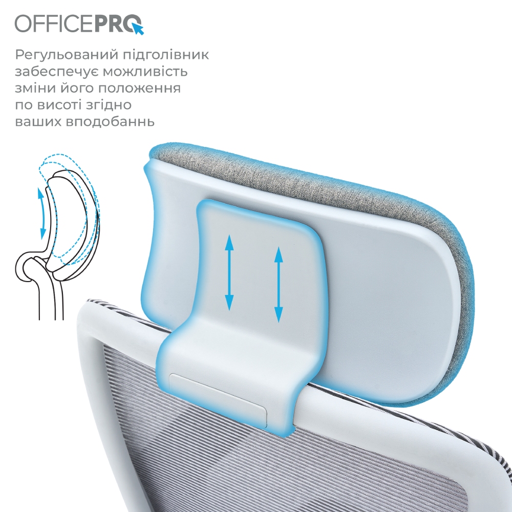Изображение Кресло OFFICEPRO Wave Gray (OC670-G-G-G)