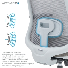 Кресло OFFICEPRO Wave Gray (OC670-G-G-G)
