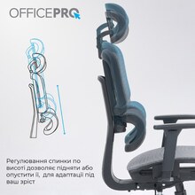 Кресло OFFICEPRO Skyline Black/Gray (OC680-B-G-G)