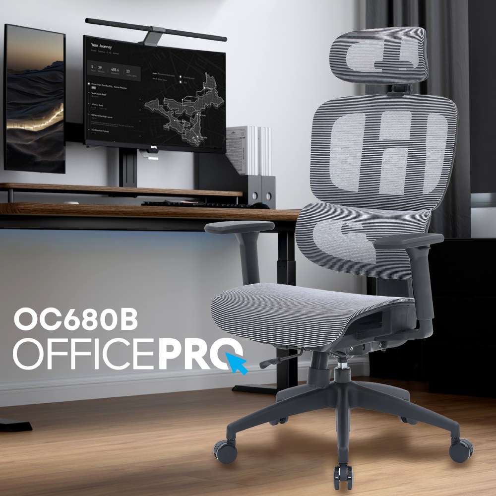 Фото 16 Кресло OFFICEPRO Skyline Black/Gray (OC680-B-G-G)