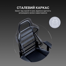 Крісло ANDA SEAT Luna Pro Size L Gray Fabric (AD18T-44-G-F)