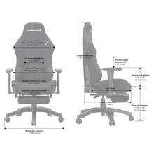 Крісло ANDA SEAT Luna Pro Size L Gray Fabric (AD18T-44-G-F)