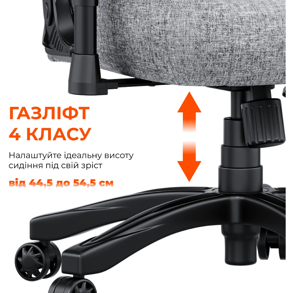 Фото 18 Кресло ANDA SEAT Novis Size L Gray Fabric (AD23-L-01-G-F)