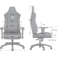 Кресло ANDA SEAT Novis Size L Gray Fabric (AD23-L-01-G-F)