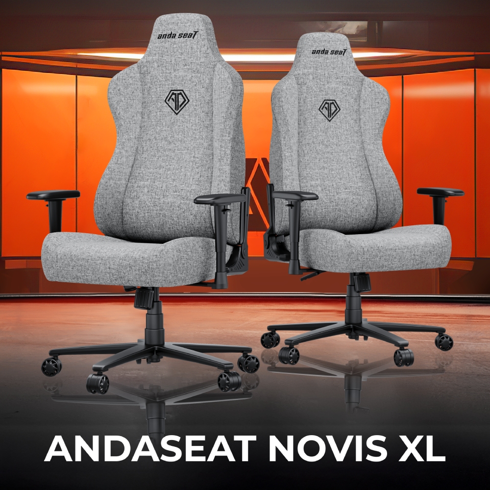 Заказать Кресло ANDA SEAT Novis Size XL Gray Fabric (AD23-XL-01-G-F)