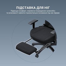 Крісло ANDA SEAT Luna Pro Size L Black Fabric (AD18T-44-B-F)