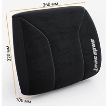 Подушка під спину ANDA SEAT Подушка для попереку Novis Lumbar Pillow Black Size XL
