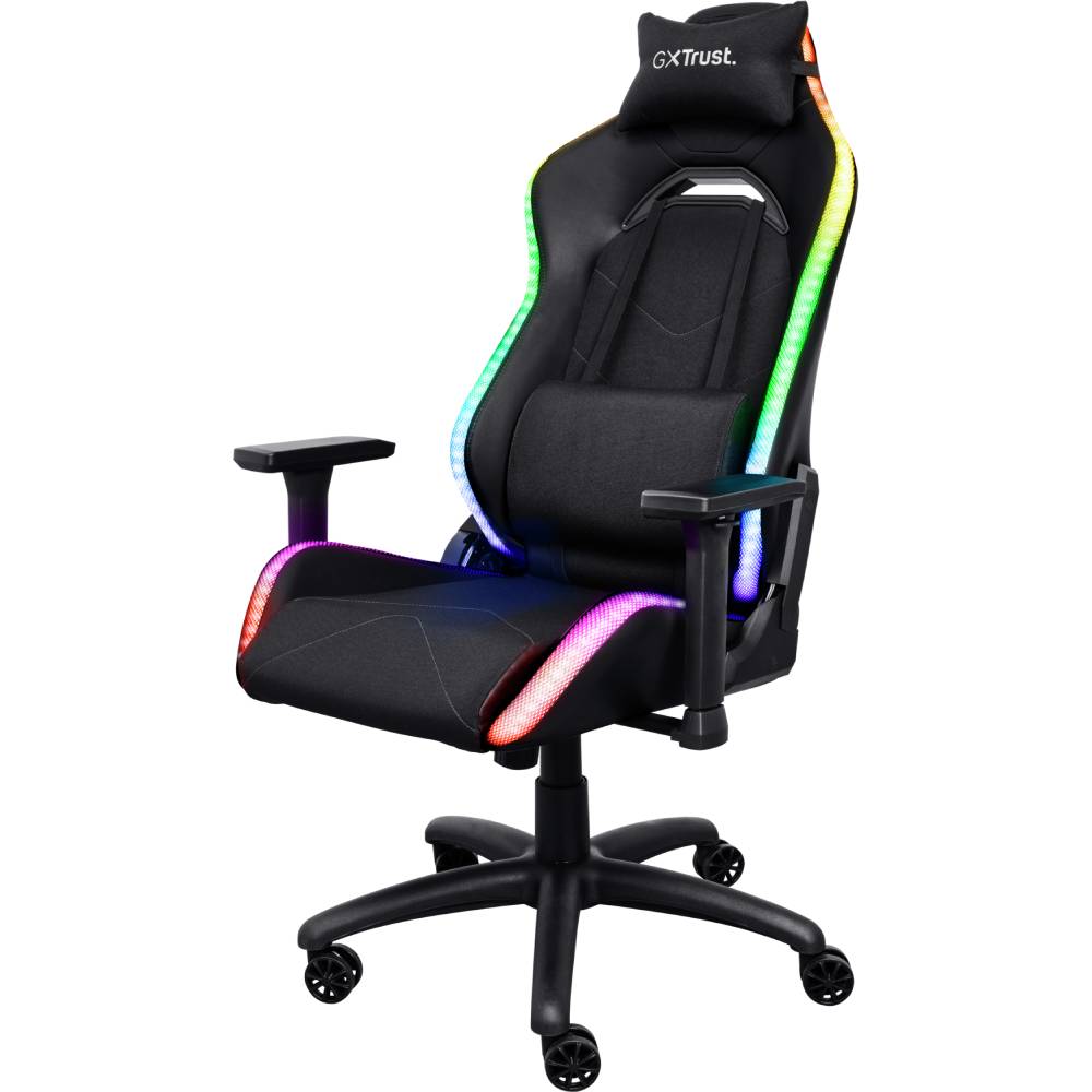 Кресло Trust GXT719 Ruya Black (25185) Материал обивки кожзаменитель