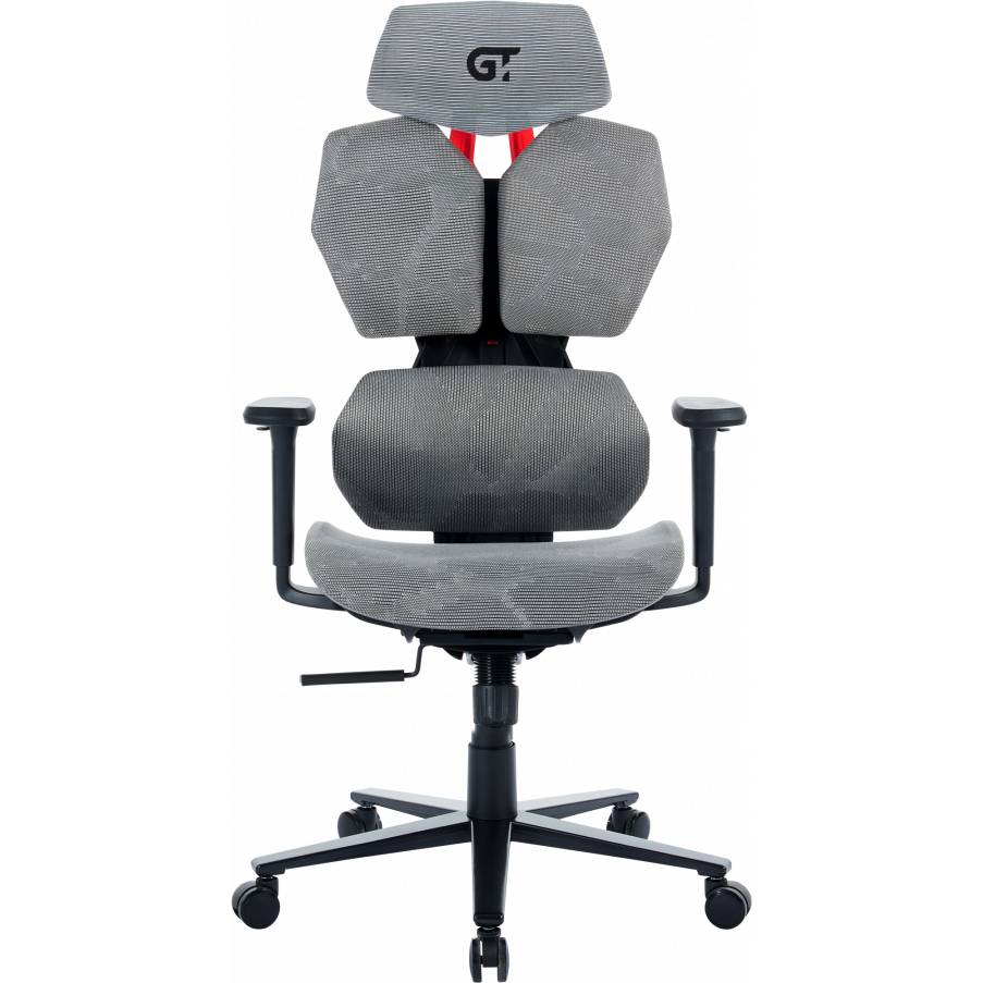 Кресло для геймеров GT RACER X-6008 Gray Дополнительно Комплектация: Спинка – 1; Сидение – 1; Крестовина – 1; Механизм – 1; Пневмопатрон – 1; Подлокотники – 1 комплект; Ролики – 1 комплект; Винты для монтажа – 1 комплект; Инструкция по установке – 1.
