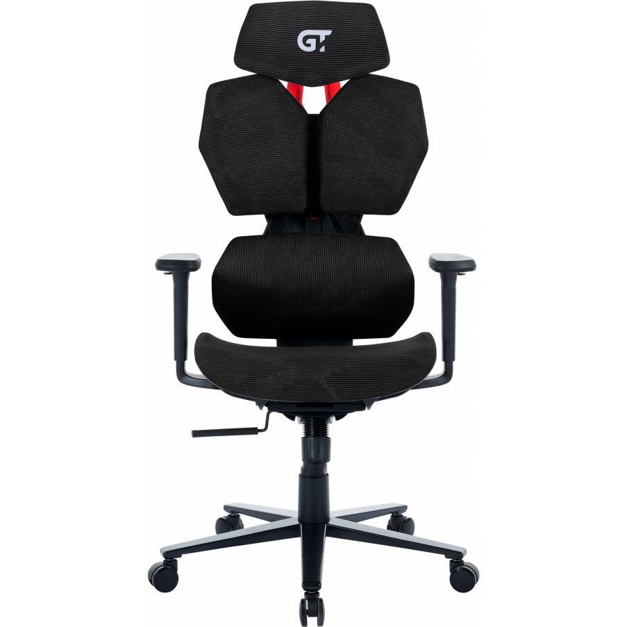 Кресло для геймеров GT RACER X-6008 Black Дополнительно Комплектация: Спинка – 1; Сидение – 1; Крестовина – 1; Механизм – 1; Пневмопатрон – 1; Подлокотники – 1 комплект; Ролики – 1 комплект; Винты для монтажа – 1 комплект; Инструкция по установке – 1.